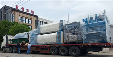 6月27、28日 百強洗滌龍等洗滌設備發貨四川